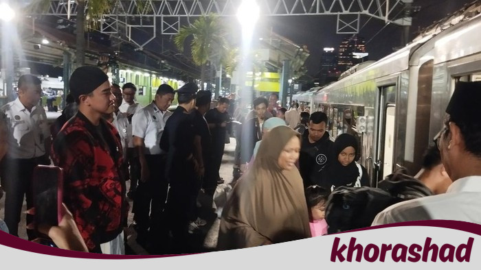 Ribuan mata tertuju, Kaesang Lepas 500 Peserta Mudik Gratis PSI di Gambir