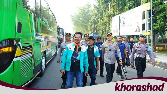 Polisi Berjaga-Jaga, Ribuan Buruh Cilegon Menuju Monas untuk May Day, Apa yang Terjadi?