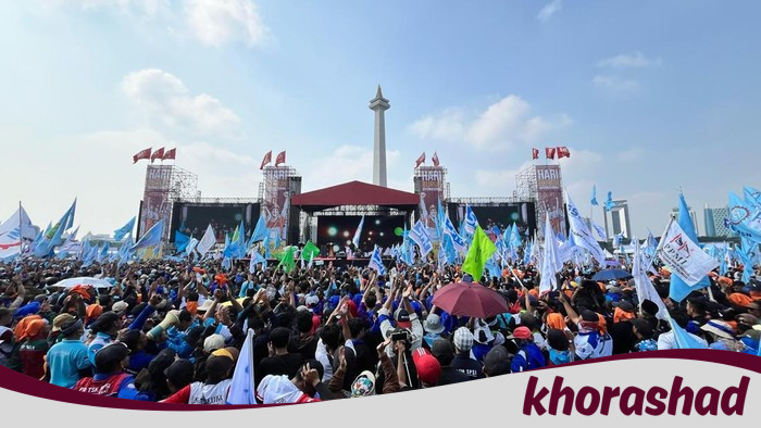 Puan hingga Airlangga Hadiri Perayaan Hari Buruh di Monas, Solidaritas Menteri dengan Para Pekerja!