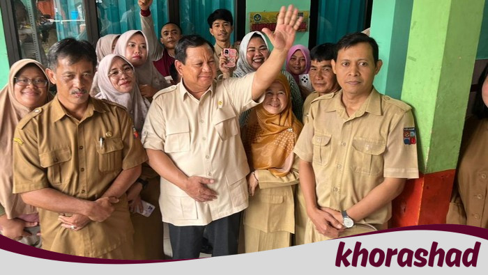 Hardiknas di SDN Cimahpar 5 Bogor Berkah Kehadiran Prabowo, Ini Pesannya