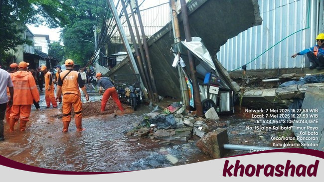 Banjir dan Tembok Jebol di Kalibata, Warga Jaksel Terancam Bencana
