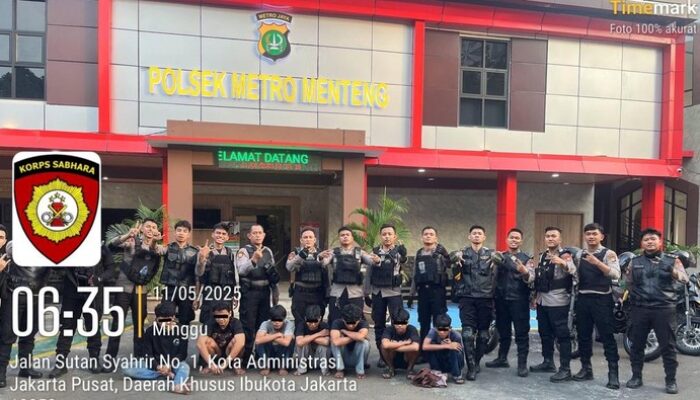 7 Pemuda Menteng Jakpus Dihentikan Polisi, 2 Sajam Disita dari Tawuran yang hendak Terjadi!