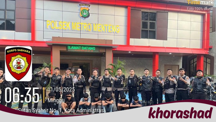 7 Pemuda Menteng Jakpus Dihentikan Polisi, 2 Sajam Disita dari Tawuran yang hendak Terjadi!