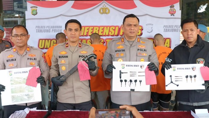 Dari Rokok ke Penangkapan, 4 Maling Motor di Priok Terancam Hukuman Berat!