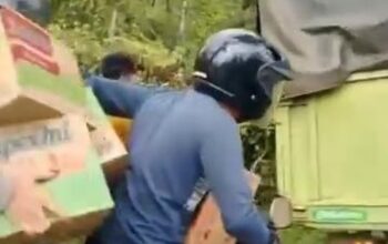 [Viral Warga Jarah Mi Instan dari Truk yang Kecelakaan di Sumsel, Sopir Kabur]