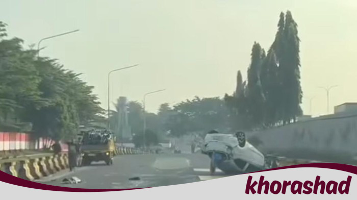 Kecelakaan Mengerikan di Tol Sentul: Mobil Terbalik, 2 korban