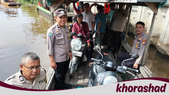 Antisipasi Kejahatan di Sungai Siak, Polisi Riau Lakukan Patroli Perahu