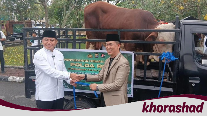 Polda Riau Salurkan 191 Ekor Hewan Kurban, Masyarakat Bersyukur