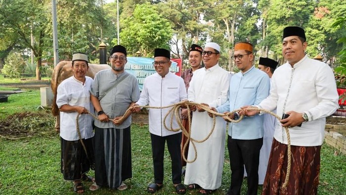 Andra Soni Saksikan Sapi Kurban Prabowo Disembelih: Kita Salurkan ke Warga - Update 3