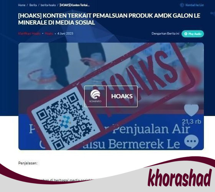 Skandal Galon Palsu Le Minerale: Dituduh Hoaks, Bisnis Terancam