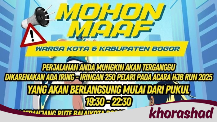 Dari Kota ke Bogor Malam Ini, Ada Event Lari yang Wajib Dihindari! Cek Rute Terbaik