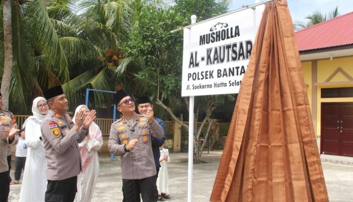 Idul Adha di Bengkalis: Polres Resmikan Musala dan Potong Hewan Kurban dalam Rangkaibat Gotong Royong #IdulAdhaBengkalis
