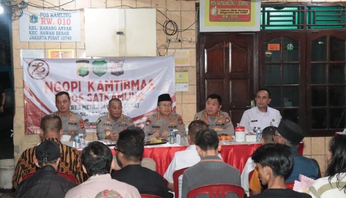 Polda Metro Ajak Warga Jakpus ‘Ngopi’ Bareng, Perkuat Kamtibmas di tengah Tren Kriminalitas