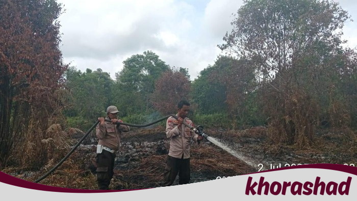 Respons Cepat Polisi Tangkap Pelaku Kebakaran 5 Ha di Inhil