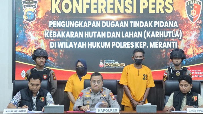 Polda Riau Tangkap Dua Teroris Api, 1,5 Ha Lahan Bakar Terpedaya