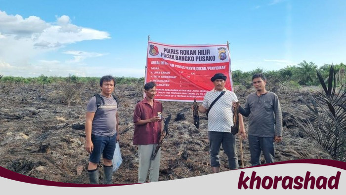 Tragedi Api di Rohil: Lahan Terbakar, Pecandu Rokok Ditangkap Polisi