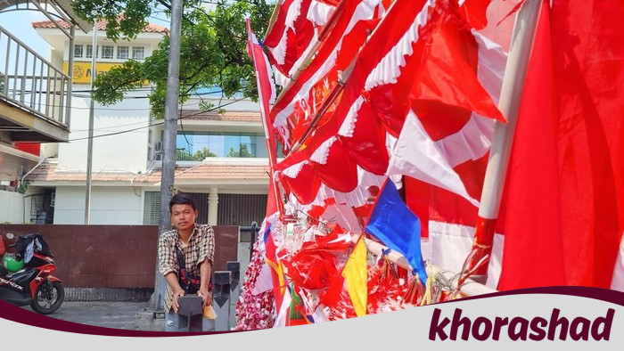 5 Meter Bendera dalam 3 Hari: Kisah Pedagang Jaktim yang Membuat Heboh!