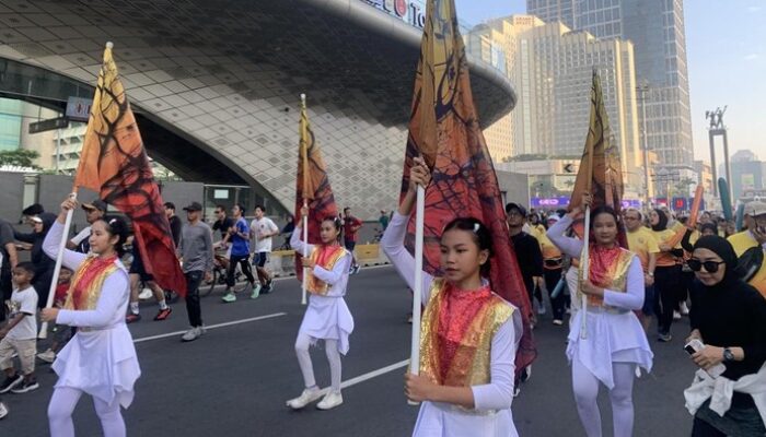Parade JWFF di Bundaran HI: Warga Ria Saksikan Marching Band, Jalan Sehat Bareng Masya