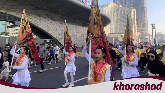 Parade JWFF di Bundaran HI: Warga Ria Saksikan Marching Band, Jalan Sehat Bareng Masya