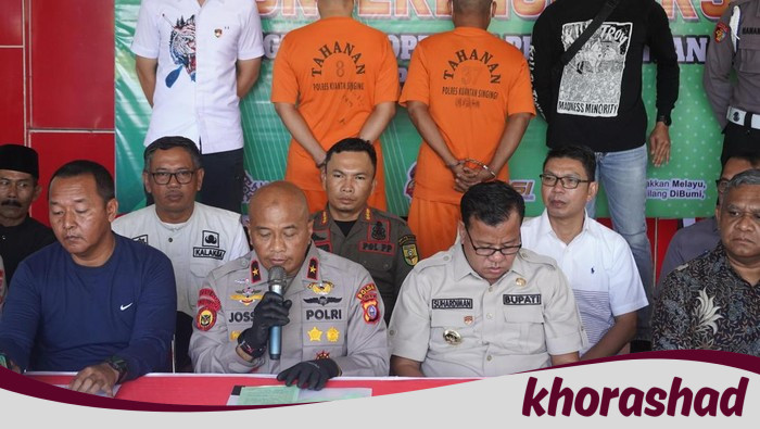 **24 Rakit PETI Dimusnahkan, 5 Pelaku Ditangkap dalam Operasi Bersih Kuantan Riau**