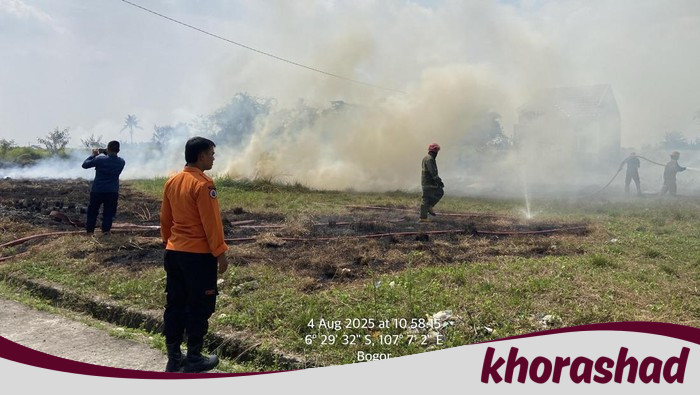 Cariu Bogor Diterjang Api, Warga Bakar Rumput Picu Kebakaran Lahan Massal