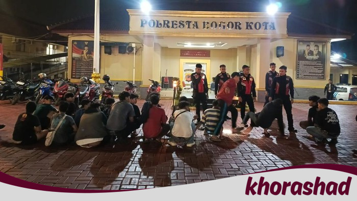 Polisi Amankan 18 Pemuda Mabuk-mabukan di Jalan Kartini Bogor, Warga Heboh!