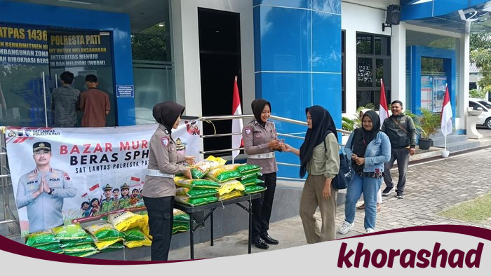 Polresta Pati Gelar Gerakan Pangan Murah, Salurkan 6 Ton Beras untuk Warga - Update 1