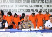 Operasi 3 Bulan Polda Riau, Musnahkan Narkoba Rp 123,7 M dan Jaringan Internasional