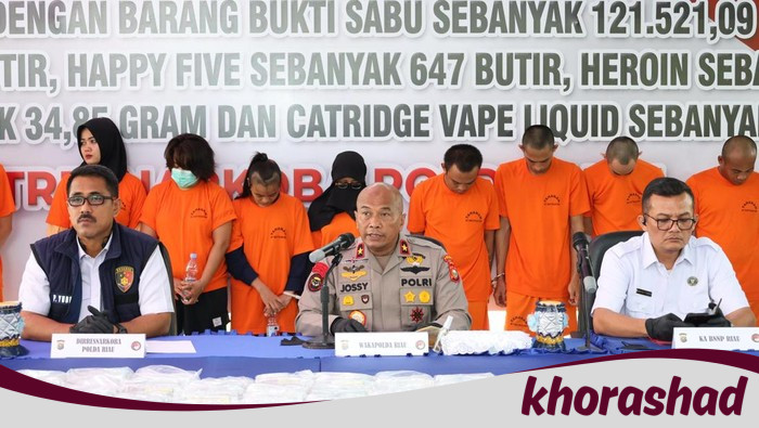 Operasi 3 Bulan Polda Riau, Musnahkan Narkoba Rp 123,7 M dan Jaringan Internasional