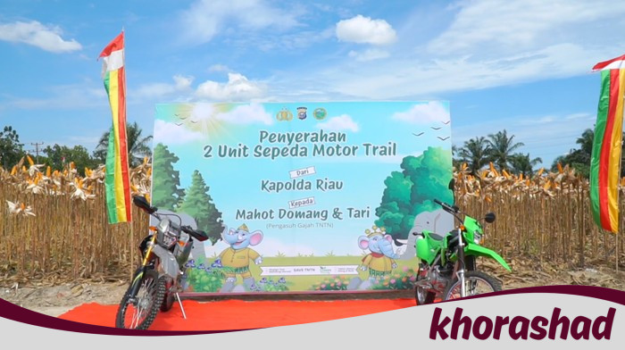 Motor dari Kapolda Riau, Wujud Solidaritas untuk Pawang Gajah Domang di TNTN!