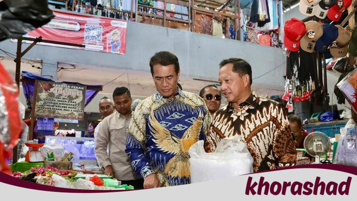 Tinjau Pasar Palembang, Mendagri Pastikan SPHP Lancar & Tak Ada Kebuntuan