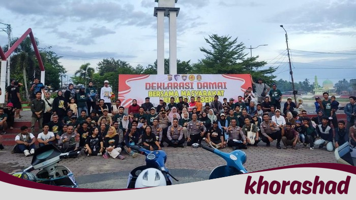 [Deklarasi Damai dari Komunitas Scooter Riau, Ajak Jaga Sungai Kuantan Bersama]