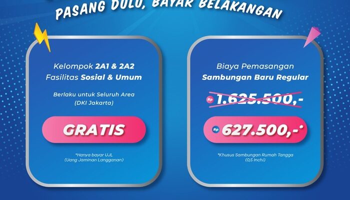 “Sambungan Air Gratis dari PAM Jaya untuk Warga Jakarta! Yuk, Nikmati!”