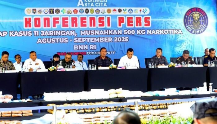 Tindak 11 Jaringan Narkoba, BNN Cegah Kerugian Ekonomi Negara Rp 130 M – Update 2