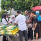 2 Ton Beras Murah di Operasi Pasar Rohul Diserbu Puluhan Warga, Warga Berbondong-bondong Sebelum Habis!