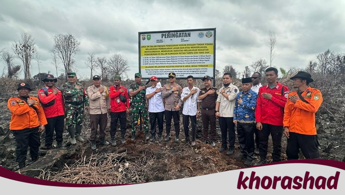 Darurat Cegah Karhutla, Polres Bengkalis Sosialisasi di Lahan Bekas Terbakar!
