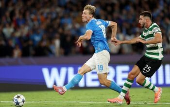 “Napoli Vs Sporting CP: Hojlund’s Double Blow Seals Partenopei’s Victory”