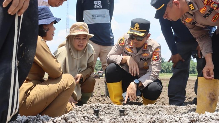 [Polres Dumai Cek Kesiapan Lahan Jelang Penanaman Jagung Serentak 8 Oktober]