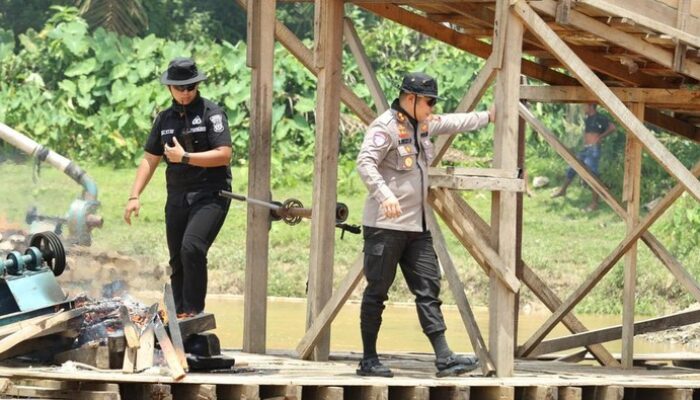 Operasi PETI Polres Kuansing Tetap Berlanjut, Meski Hadapi Perlawanan