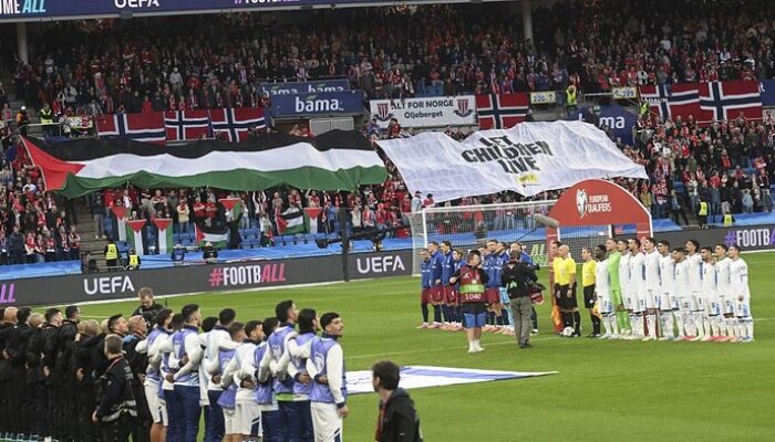 Haaland Obok-obok Israel, Fans Norwegia Kibarkan Bendera Palestina – Update 1