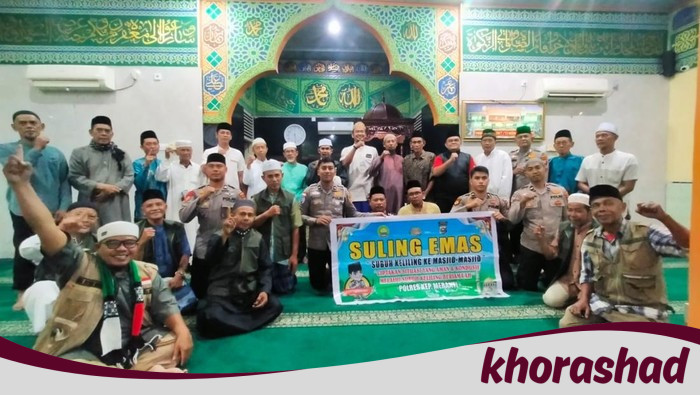 Dukung Polres Meranti, Warga diimbau Jaga Kamtibmas Lewat 'Suling Emas' di Masjid ke Masjid