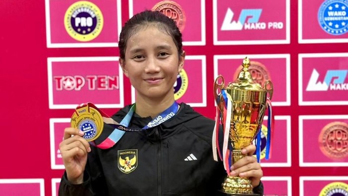 Aprilia Eka, Bripda yang Menantang Dunia di Kickboxing World Cup 2025!