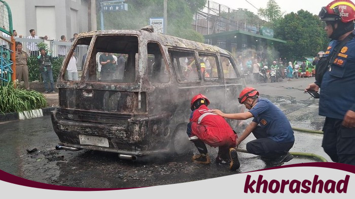 Angkot Terbakar Saat Tunggu Penumpang di Halte Stasiun Bogor, Sopir Terluka - Update 1