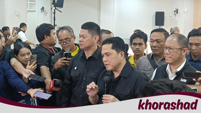 Erick Thohir Terbata-Bata, Hindari Pertanyaan soal Kluivert:
