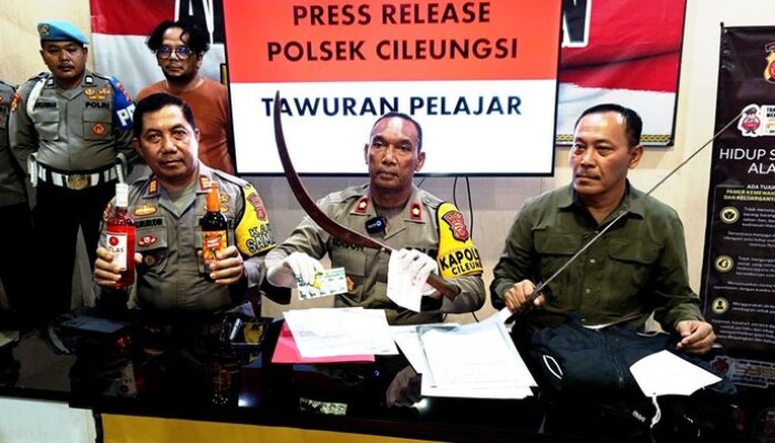 Tragedi di Cileungsi Bogor: Polisi Tangkap 4 Pelaku Tawuran, 1 Pelajar Jadi Korban!