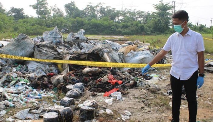 Polisi Investigasi Pencemaran Limbah Medis di TPU Walantaka Serang