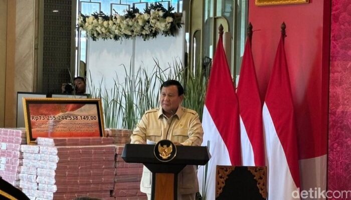 Prabowo Beri Pesan di Depan ‘Gunungan’ Rp 13 T Sitaan Kejaksaan, Apa yang Terjadi?