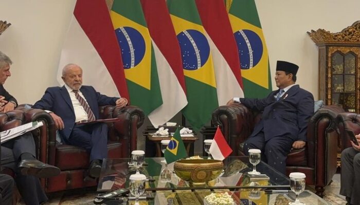 Dalam Acara HUT Brasil, Prabowo Bicara Perjanjian Dagang di Depan Lula