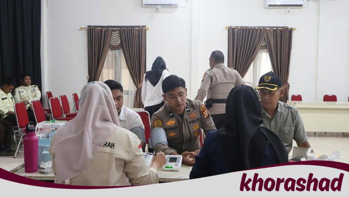 Polres Pelalawan Gelar Donor Darah di HUT Humas Polri Ke-74 - Update 2