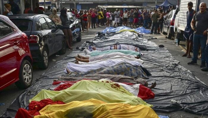 40 Mayat Ditemukan Setelah Operasi Penangkapan Geng Narkoba Brasil